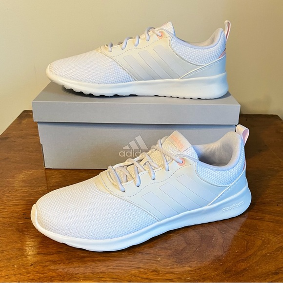 ADIDAS Women’s QT Racer White/Pink - Picture 10 of 10